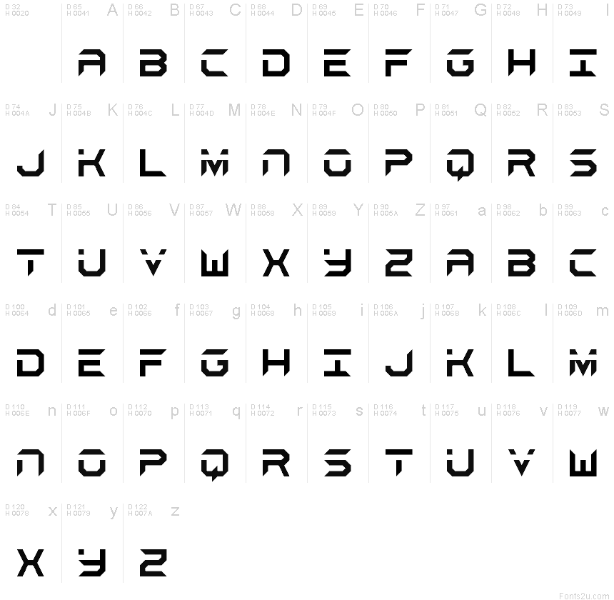 Aerospace Regular font