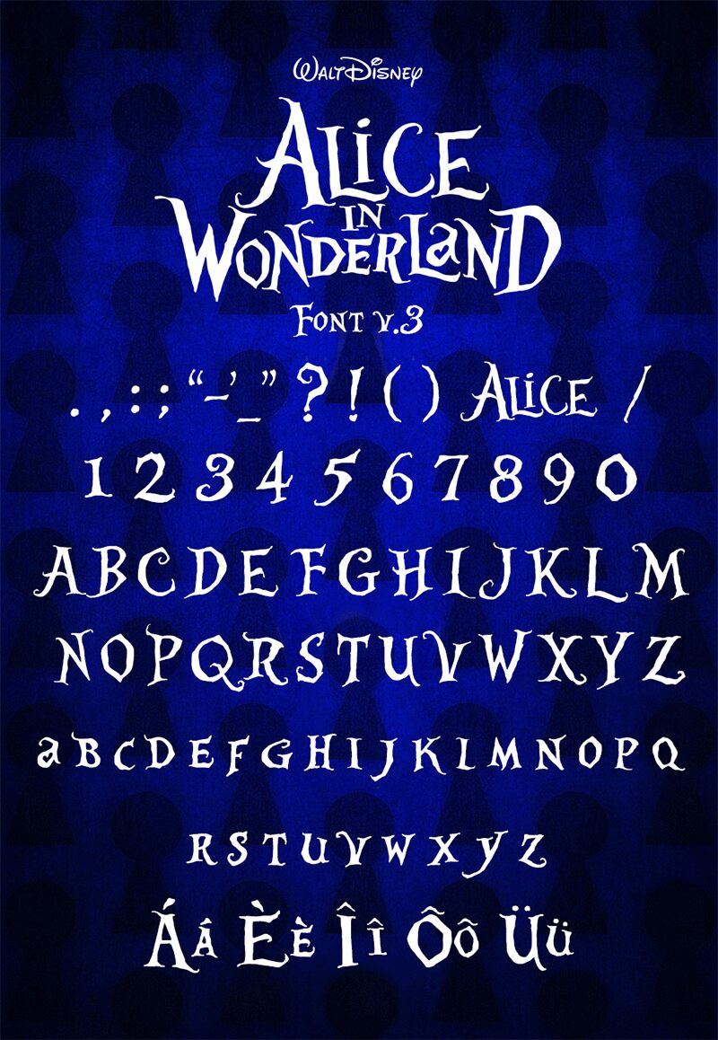 Alice In Wonderland フォント