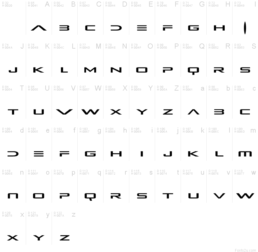 alien font for mac