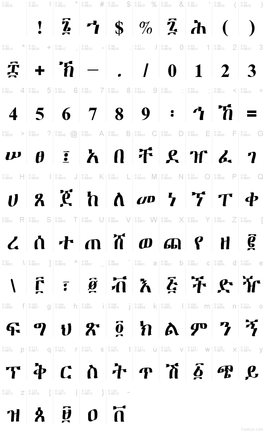 Amharic Font For Mac