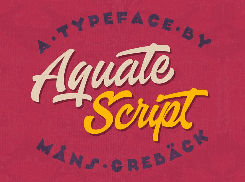 Aquate Script Personal Use Only Font