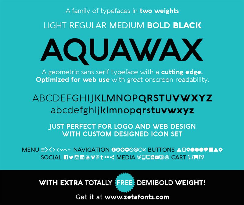 Aquawax Light Font