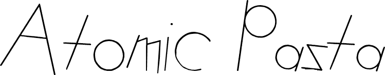 Atomic Pasta Italic fuente