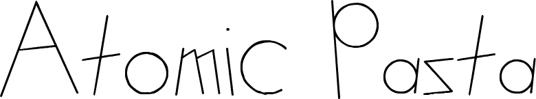 Atomic Pasta font
