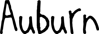 Auburn font