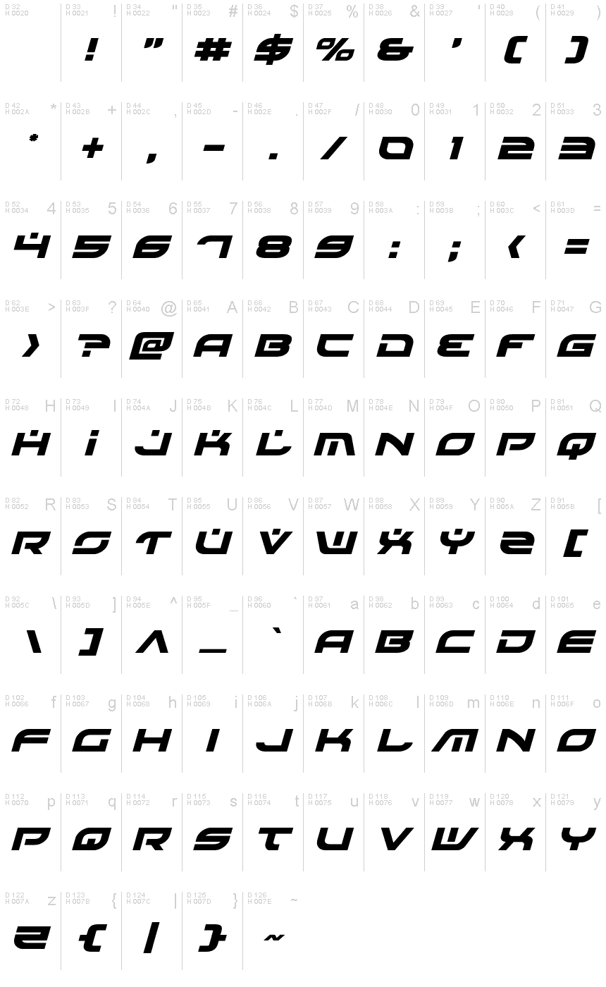 Battlefield Italic Font