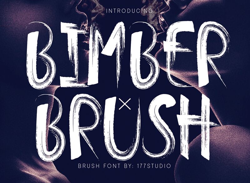 Bimber Brush Regular Font