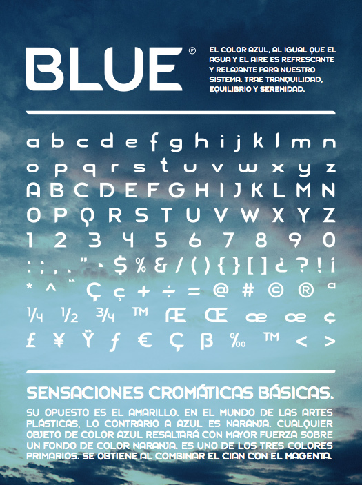 Blue Font