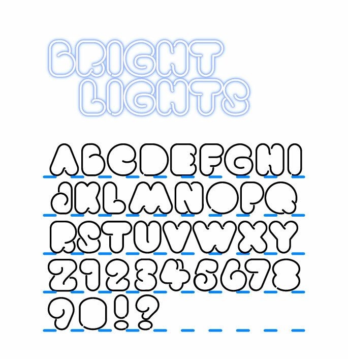 Download Bright Lights Heavy Font 3D SVG Files Ideas | SVG, Paper Crafts, SVG File