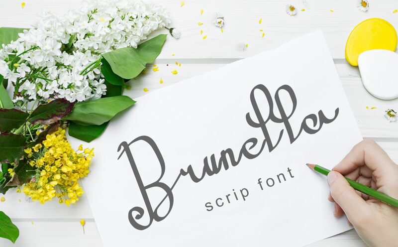 Download Free Brunella Font Fonts Typography