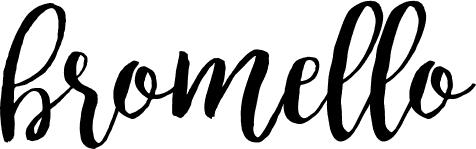 bromello free font glyphs