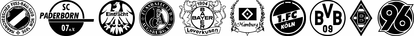 Bundesliga Schriftart