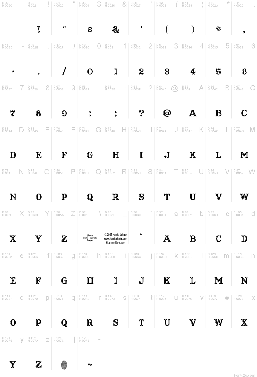 Captain Howdy font