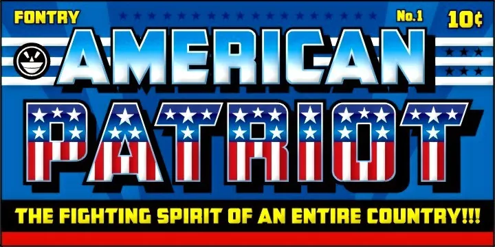Cfb1 American Patriot Spangle 2 Normal Font