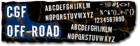 Cgf Off Road Font