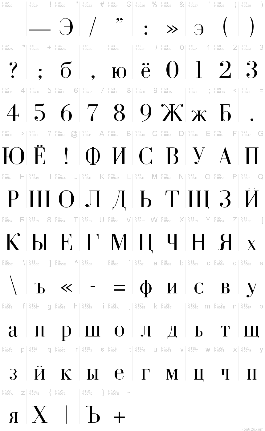 Cyrillic fonts ttf