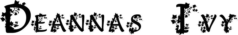 Deanna's Ivy font