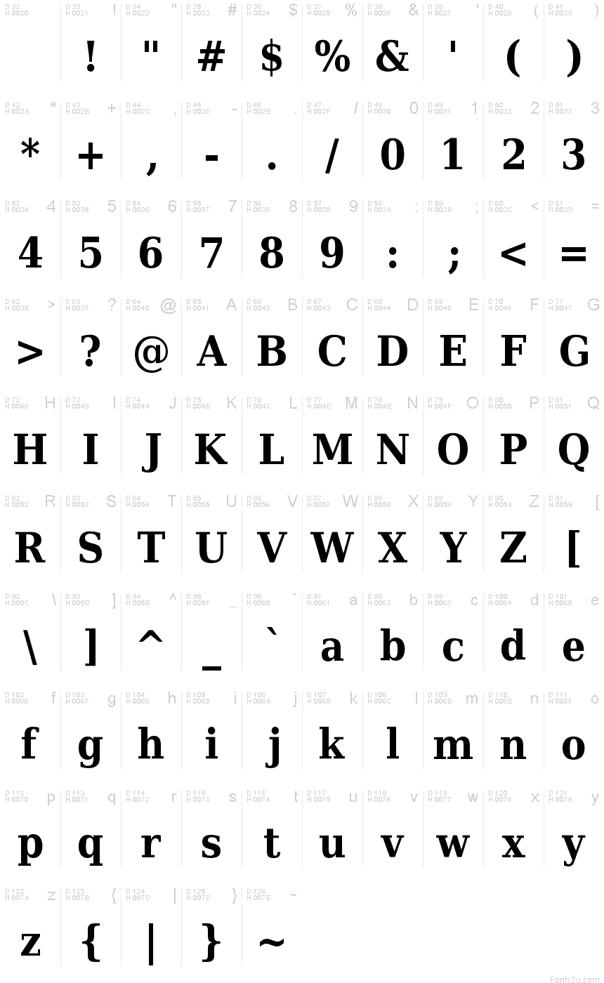 dejavu serif condensed font