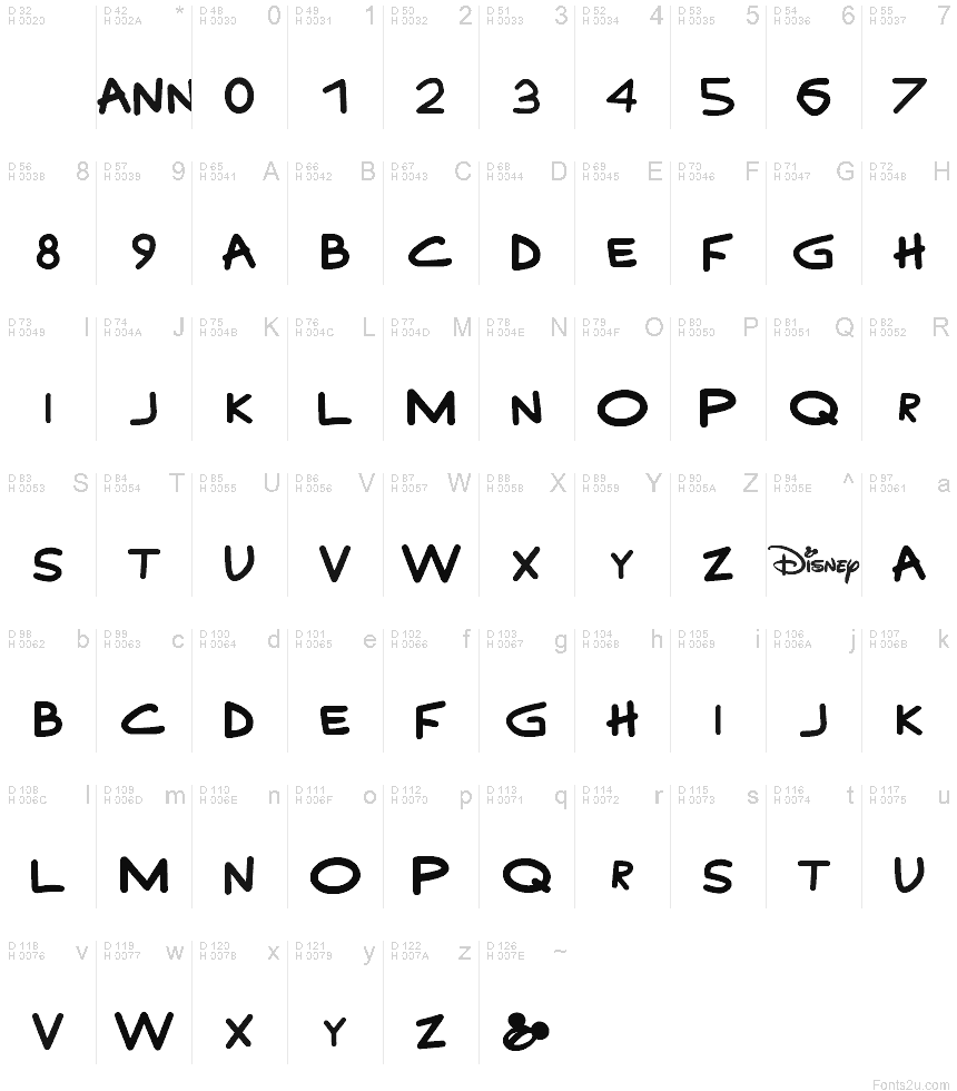 Disney Channel Font