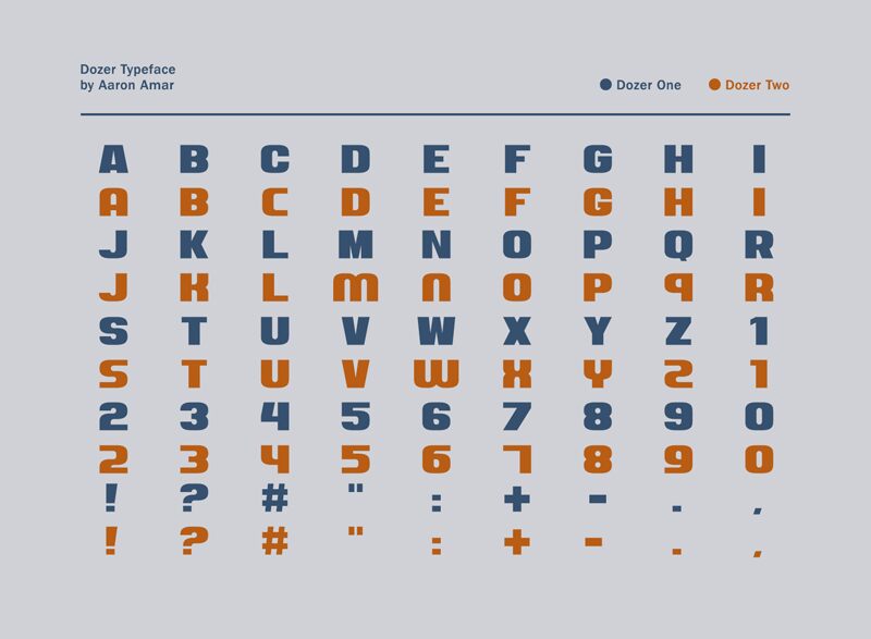 Download Dozer One Font SVG Cut Files