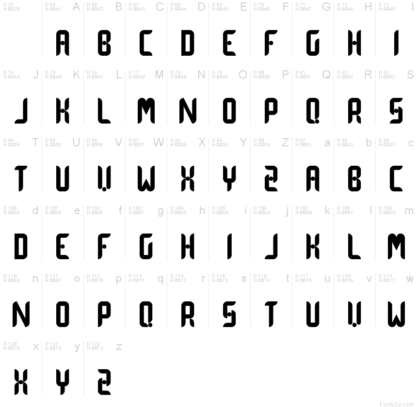 Dot Curve Regular Font