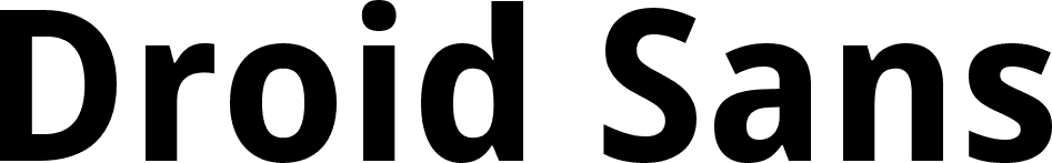 Droid Sans Bold font