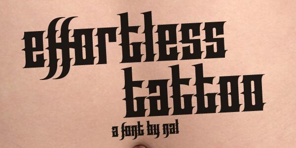 Effortless Tattoo Font