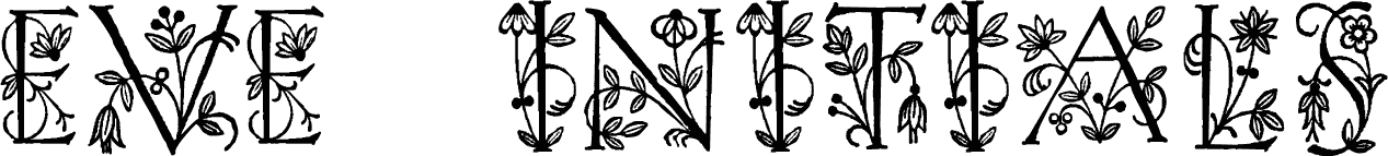 Eve Initials font