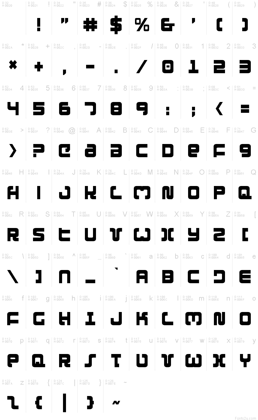 exedore font