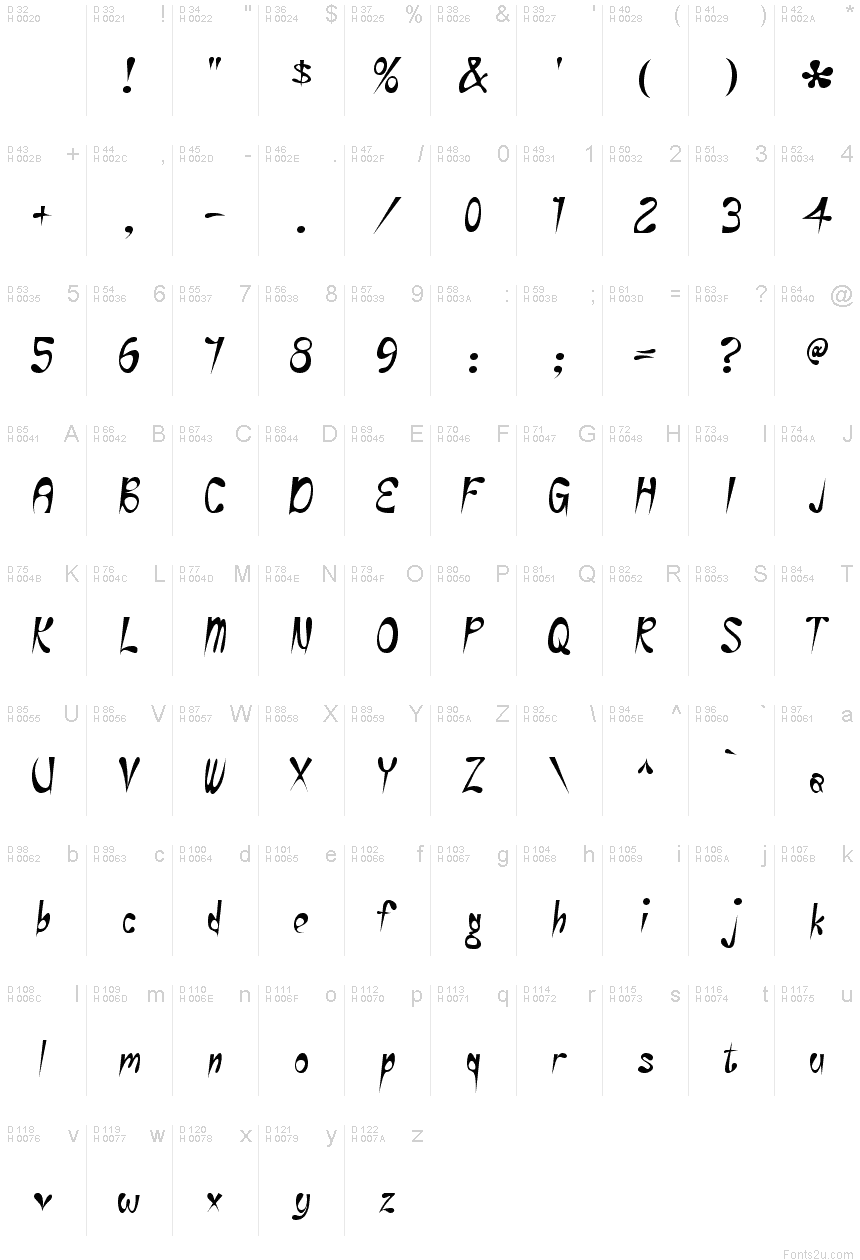 eye-rhyme-font