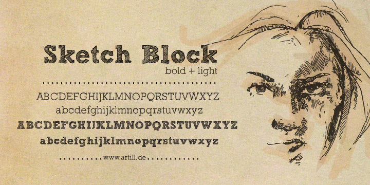 Free Version Sketch Block Bold Font