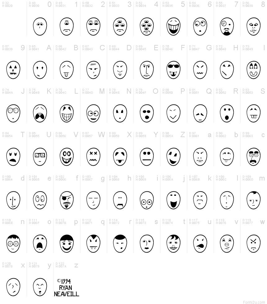 funny-face-font