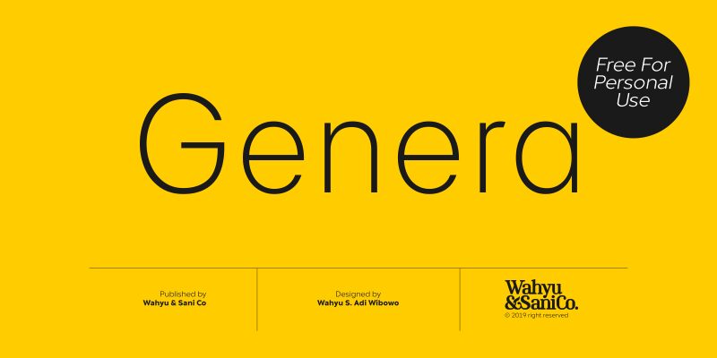 Genera Alt Light Font