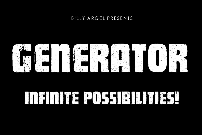 Generator Personal Use Font