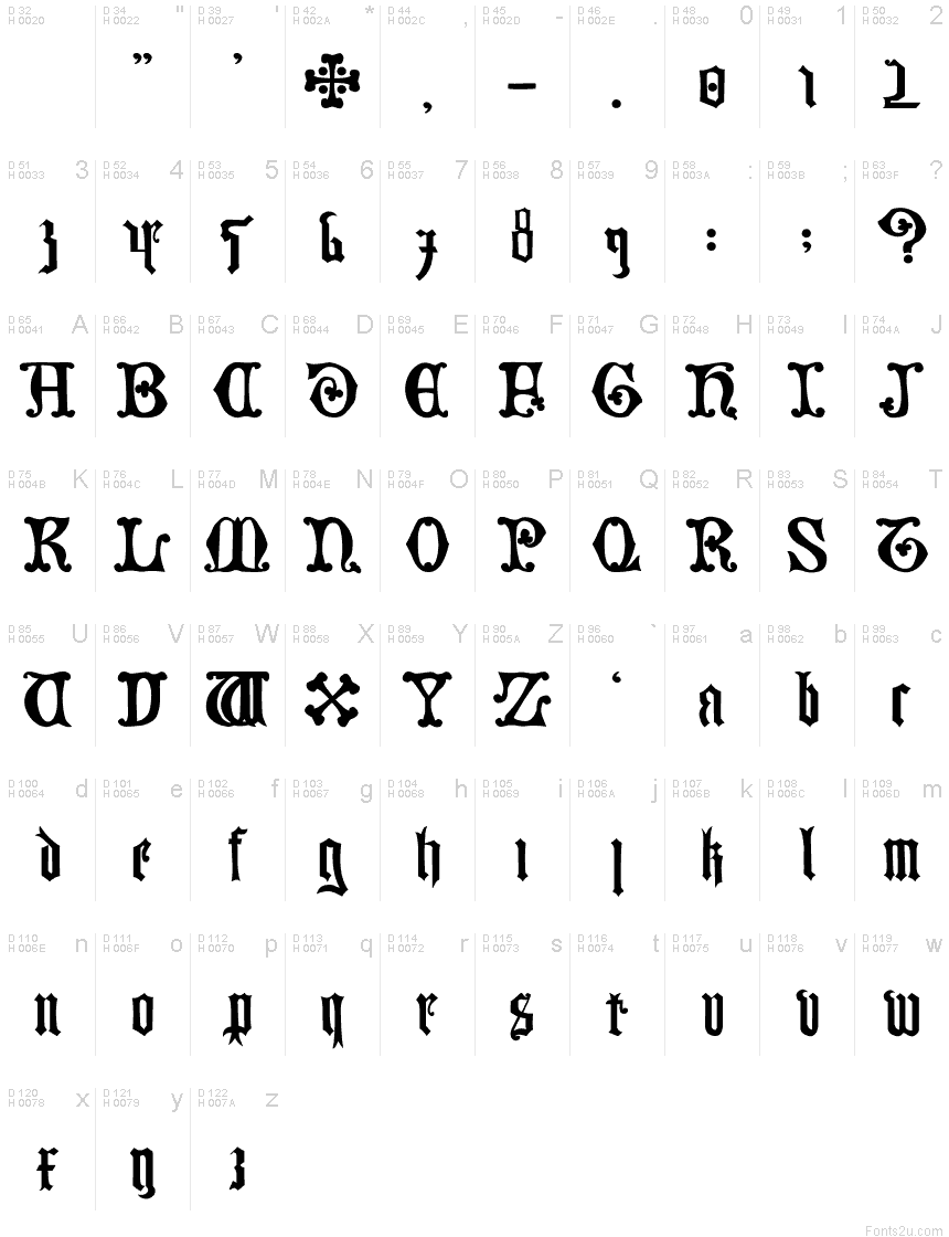 Old German Font