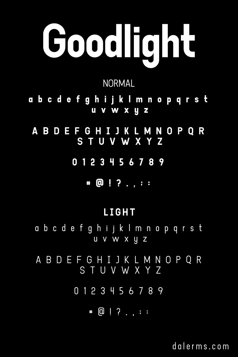 Goodlight Light Font