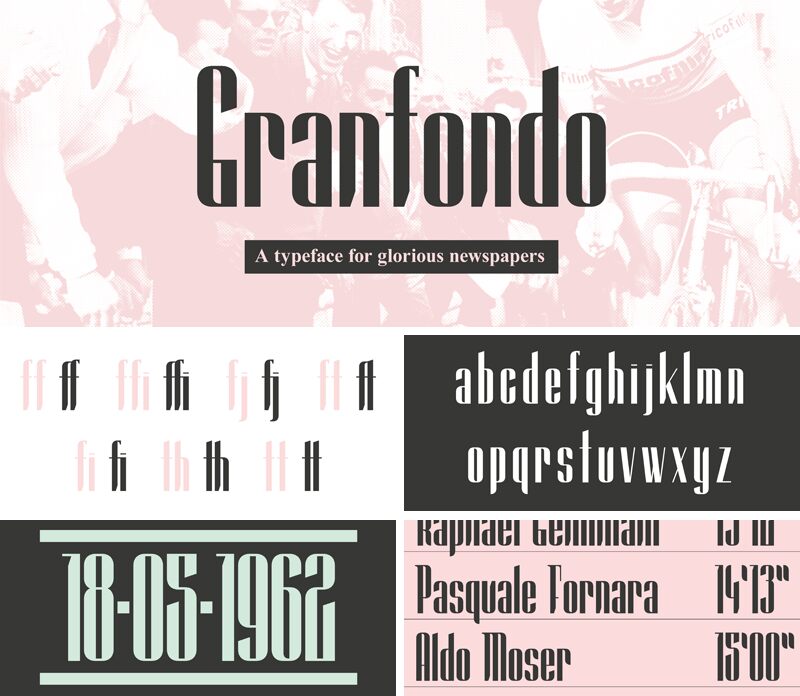 Granfondo Boldcondensed Font