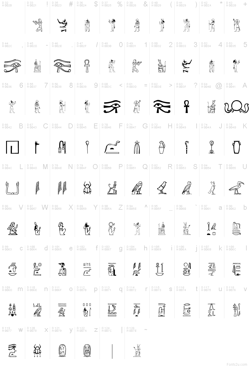 how to use font glyphs