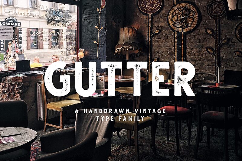 Gutter Rust Font