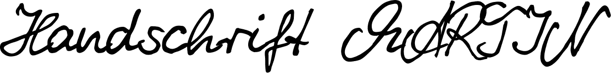 Handschrift MARTIN font