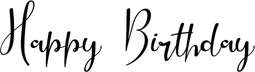 Happy Birthday font
