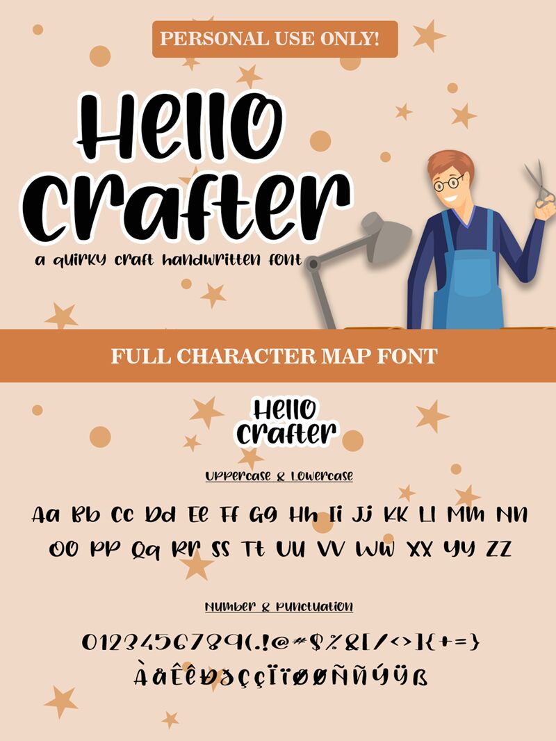 Hello Crafter Personal Use Font