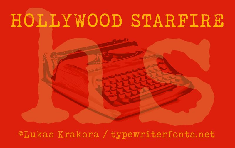 Hollywood Starfire Font