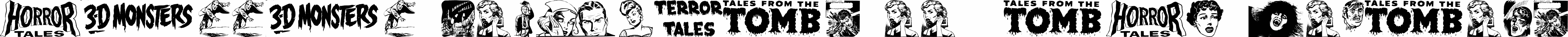 Download Horror Dingbats Ii The Victims Normal Font SVG Cut Files