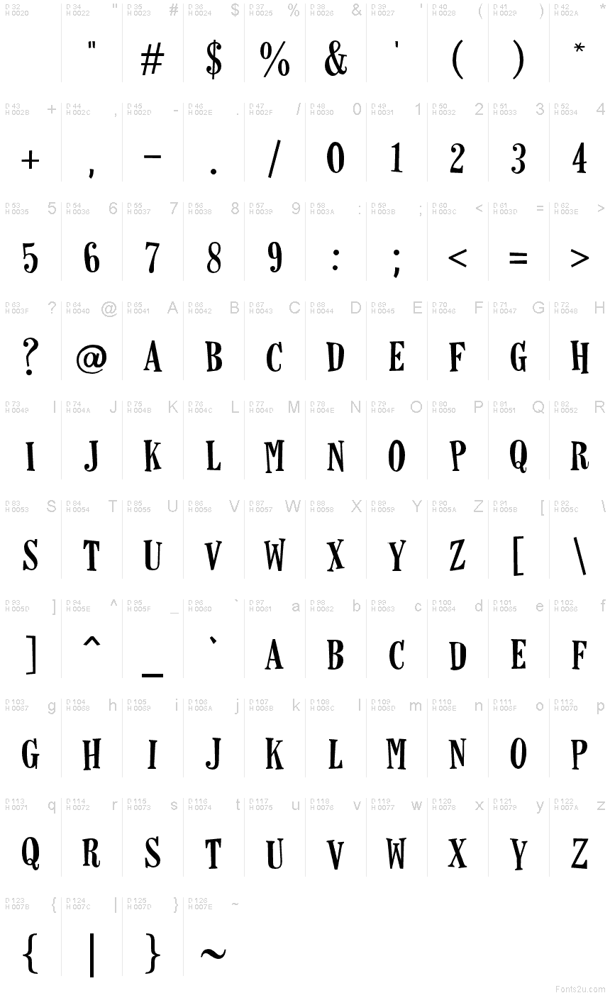 Horseshoes font