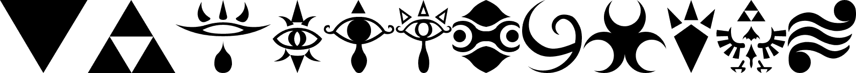 Hylian Symbols font