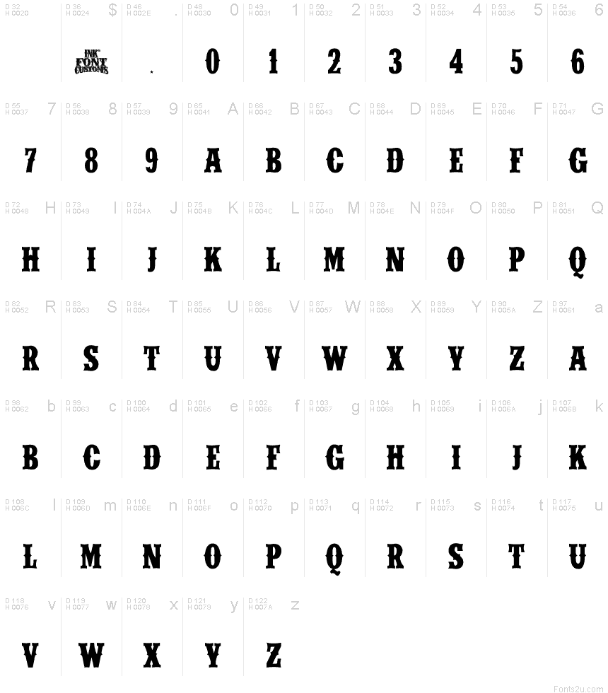 list of firealpaca fonts