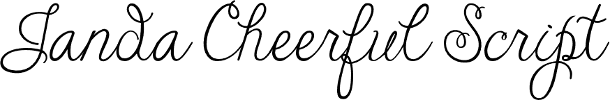 Janda Cheerful Script font