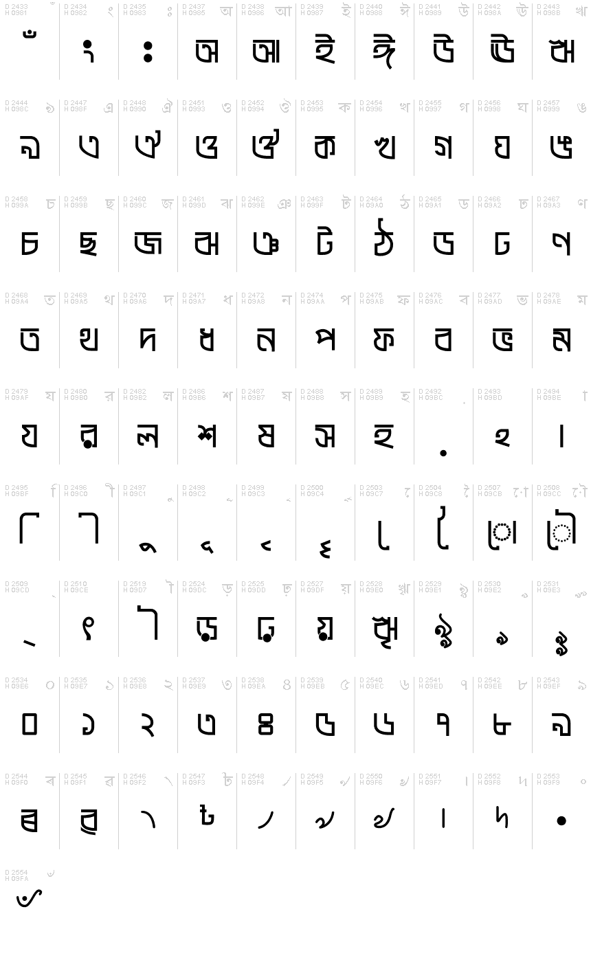 Jannat Bangla Font