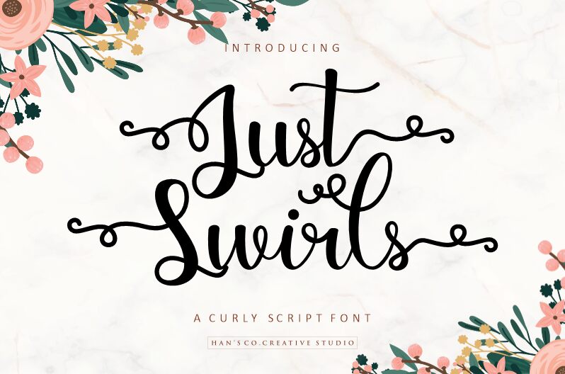 Just Swirls font